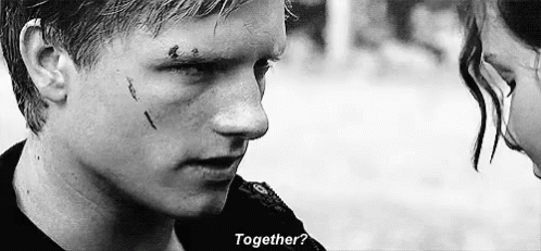 Together? Together. GIF - Hunger Games Katniss Everdeen Jennifer Lawrence GIFs