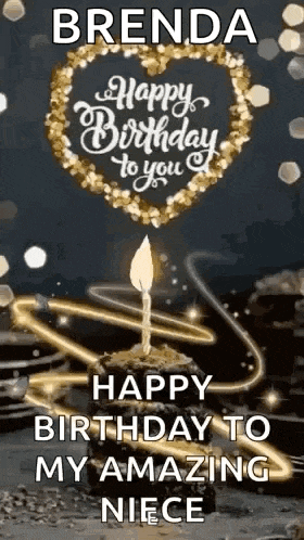 brenda happy birthday to you and happy birthday to my amazing niece .