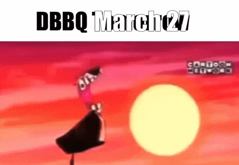 a cartoon character is flying through the air in front of a large sun .