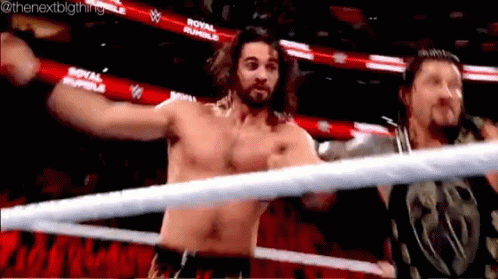 Roman Reigns Seth Rollins GIF - Roman Reigns Seth Rollins Wwe GIFs