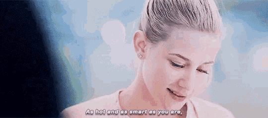 a close up of a woman with the words " as hot and as smart as you are "