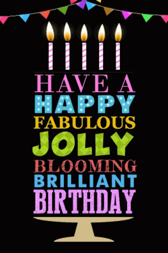 Have A Happy Fabulous Jolly Blooming Brilliant Birthday Happy Birthday GIF - Have A Happy Fabulous Jolly Blooming Brilliant Birthday Happy Birthday Candle GIFs