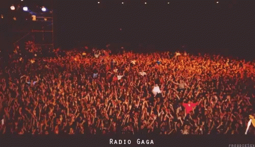 Radio Gaga Queen GIF - Radio Gaga Queen Crowd GIFs