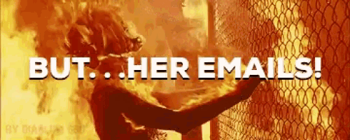 a woman is on fire with the words but her emails