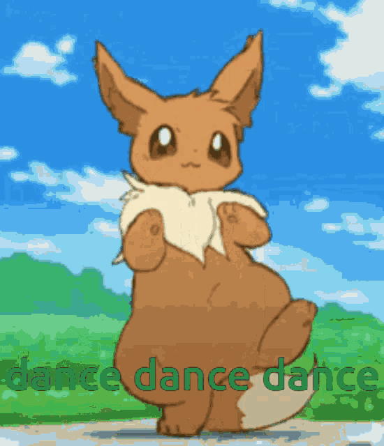 Dacing Eevee Danse GIF - Dacing Eevee Danse Cute Dancing GIFs