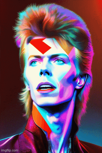 David Bowie David Bowie Ai Generated GIF