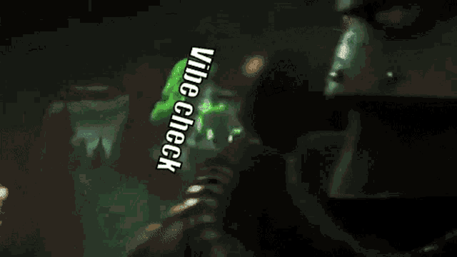 a green background with the words `` vibe check '' in black letters .