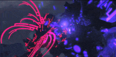 a purple and blue background with a few lines in it