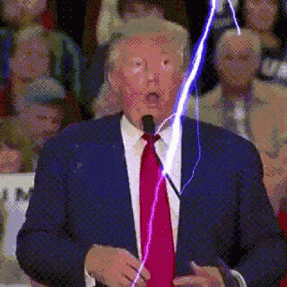 Donald Trump Electrocute GIF - Donald Trump Electrocute Lightning GIFs