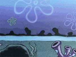 a cartoon of a spongebob scene with spongebob and patrick