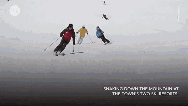 Snaking Down Ski GIF - Snaking Down Ski Glide GIFs