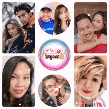 a collage of people with the word kapus in the center