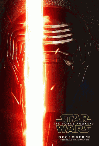 a poster for star wars the force awakens on december 18th