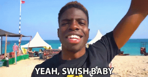 Yeah Swish Baby GIF - Yeah Swish Baby Emmanuel Balogun GIFs