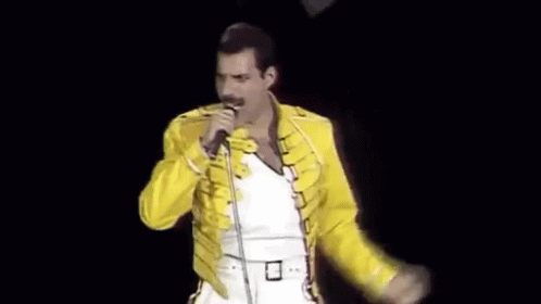 Freddie Mercury Queen GIF - Freddie Mercury Queen Sing GIFs