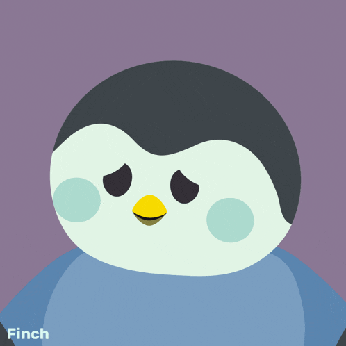 a penguin is wearing a shirt that says uhhh
