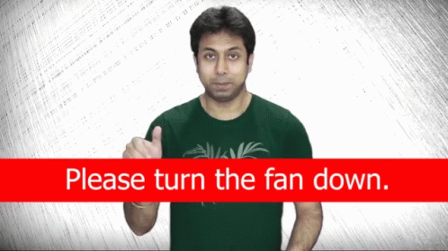 Please Turn The Fan Down Lower The Fan Down GIF - Please Turn The Fan Down Lower The Fan Down Too Cold GIFs