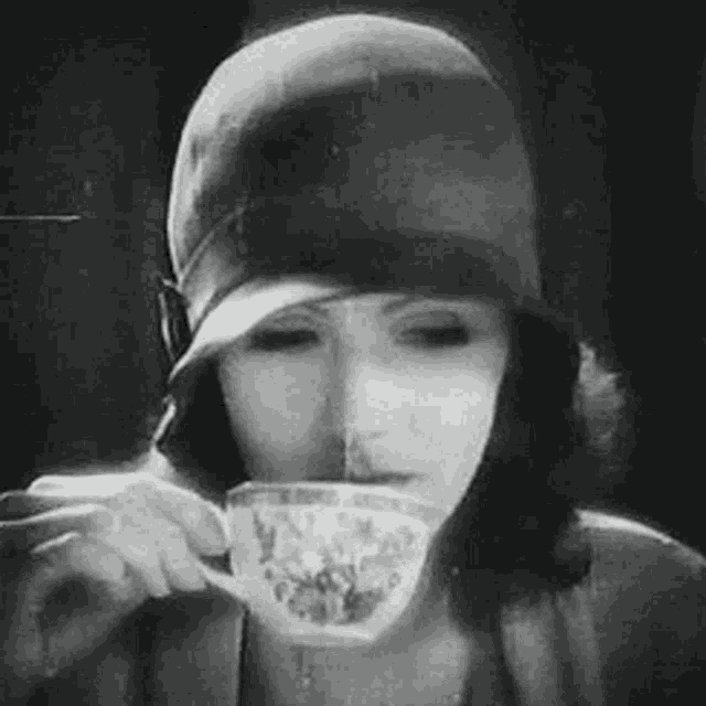 Greta Garbo Tea GIF