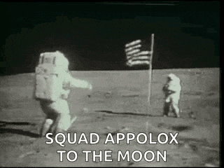 a group of astronauts are walking on the moon .