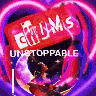 a picture of a candy bar with the words `` unstoppable '' written on it