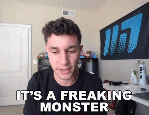 Its A Freaking Monster Brandon GIF - Its A Freaking Monster Brandon Mystic7 GIFs