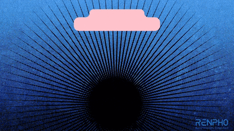 a blue background with the word renpho on the bottom right