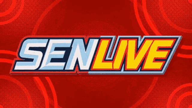 senlive logo on a red background with circles and lines