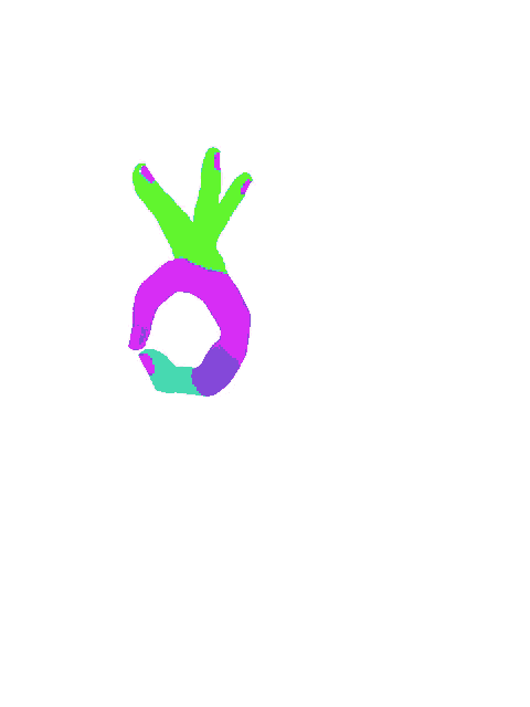 a drawing of a hand making an ok sign with a circle in the middle