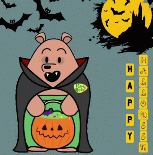 Happy Halloween Vampire GIF - Happy Halloween Vampire Trick Or Treat GIFs