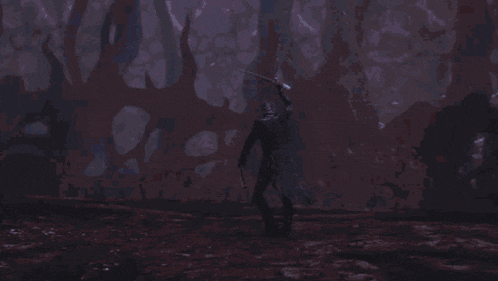 a person standing in a dark room with a lot of lightning coming out of them