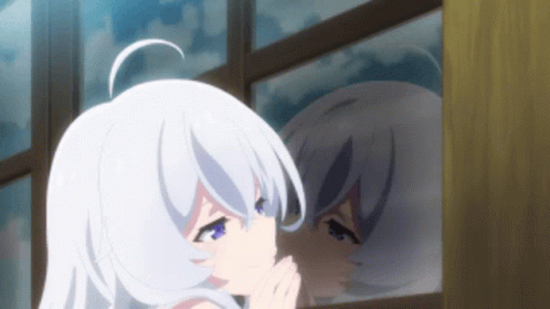 Elaina Anime GIF - Elaina Anime Rubbing Cheeks GIFs