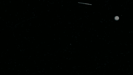 a computer generated image of a planet orbiting the earth