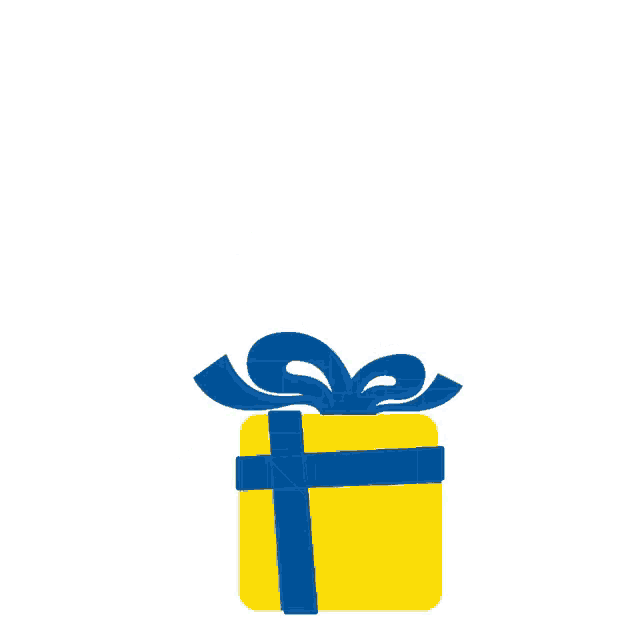 a gift box with money coming out of it and a blue bow
