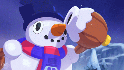 Looking Out Snowman Tick GIF - Looking Out Snowman Tick Brawl Star GIFs