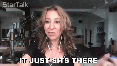 It Just Sits There Janna Levin GIF - It Just Sits There Janna Levin Star Talk GIFs