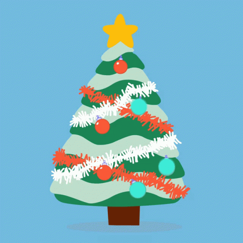 Christmas Tree Molang GIF - Christmas Tree Molang Twinkling Lights GIFs