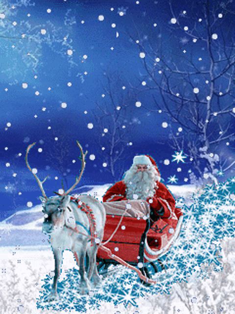 Santa Claus Snow GIF