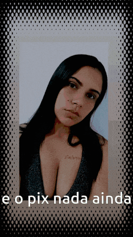 a picture of a woman with the words e o pix nada ainda below her