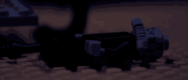 a lego figure is laying on the ground with the words hilfe mir mein schuler