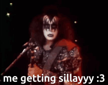 Silly Gene Simmons GIF - Silly Gene Simmons Kiss Band GIFs