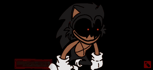 a black background with a red glowing object in the middle and a white arrow pointing to it ..
