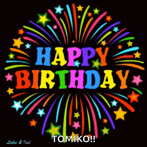 a birthday card with fireworks and the words happy birthday