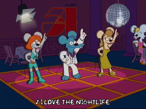 Rat Love The Nightlife GIF - Rat Love The Nightlife Disco GIFs