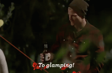 To Glamping! GIF - Glamping To Glamping Glam Camping GIFs