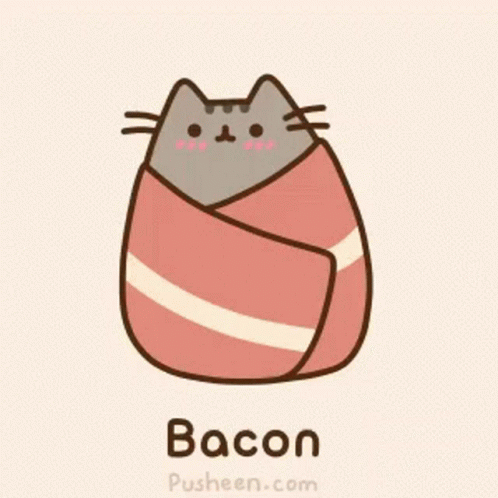 Pusheen Bacon GIF - Pusheen Bacon Blanket GIFs