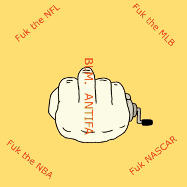 a drawing of a middle finger with the words blm antifa on it