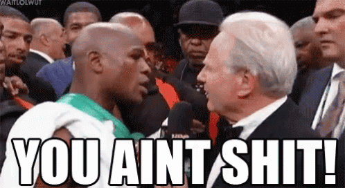 You Ain'T Shit GIF - Floyd Mayweather You Aint Shit You Are Nothing GIFs