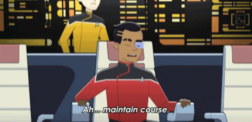 Maintain Course Samanthan Rutherford GIF - Maintain Course Samanthan Rutherford Star Trek Lower Decks GIFs