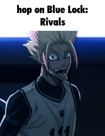 a picture of a basketball player with the words hop on blue lock rivals