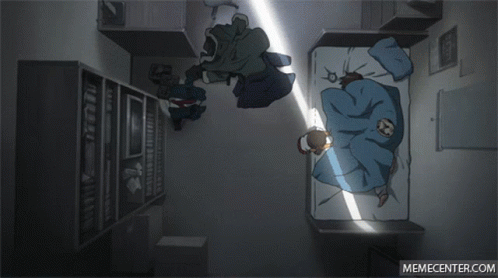 Anime Bed Roll GIF - Anime Bed Roll Waking Up GIFs